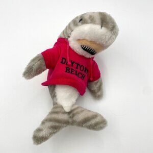 The Petting Zoo Shark Plush 10” Stuffed Animal Tiger Pink Daytona Beach Shirt